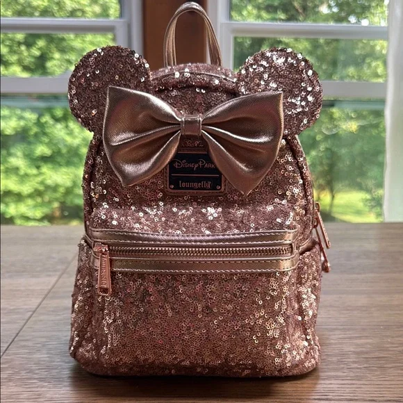 Loungefly | Bags | Loungefly Disney Pink Sequin Backpack  display picture 2